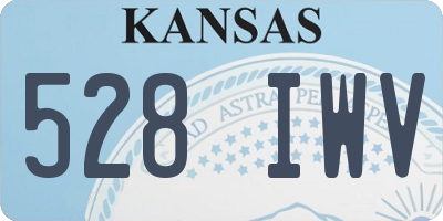 KS license plate 528IWV