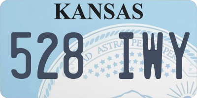 KS license plate 528IWY