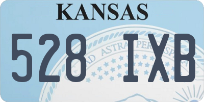 KS license plate 528IXB
