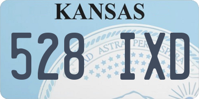 KS license plate 528IXD