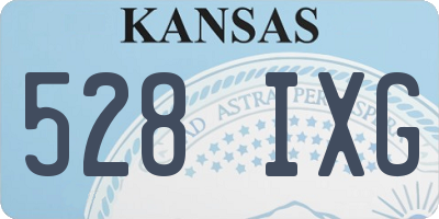 KS license plate 528IXG