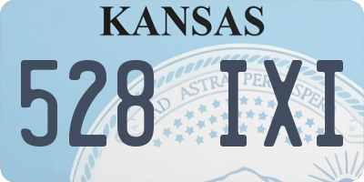 KS license plate 528IXI