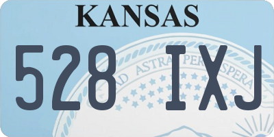 KS license plate 528IXJ