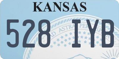 KS license plate 528IYB