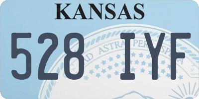 KS license plate 528IYF