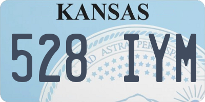 KS license plate 528IYM