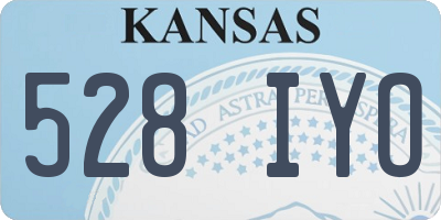 KS license plate 528IYO