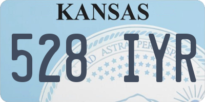 KS license plate 528IYR