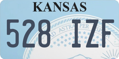 KS license plate 528IZF