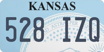 KS license plate 528IZQ