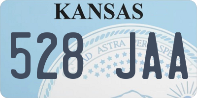 KS license plate 528JAA