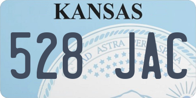 KS license plate 528JAC