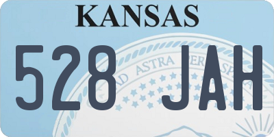 KS license plate 528JAH