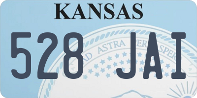 KS license plate 528JAI