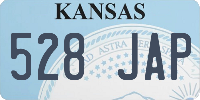 KS license plate 528JAP