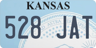 KS license plate 528JAT