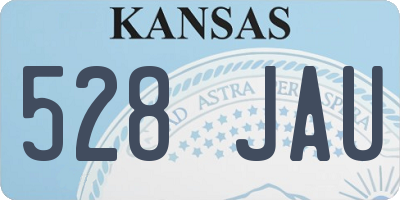 KS license plate 528JAU