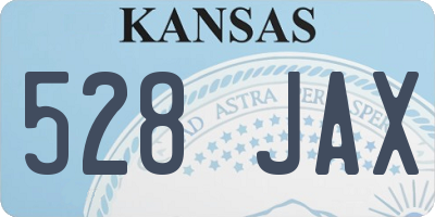 KS license plate 528JAX