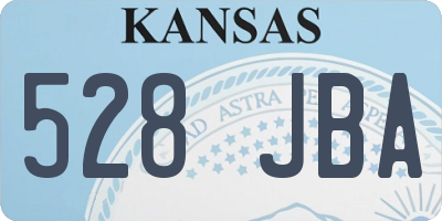 KS license plate 528JBA