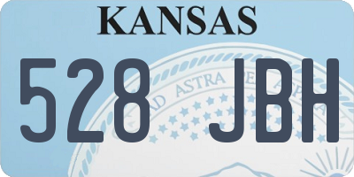 KS license plate 528JBH