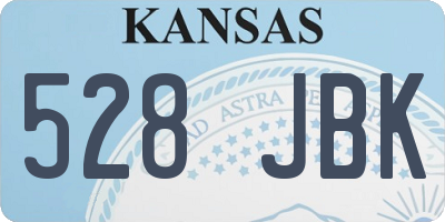 KS license plate 528JBK
