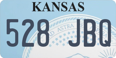 KS license plate 528JBQ