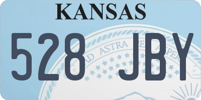 KS license plate 528JBY