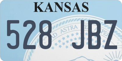 KS license plate 528JBZ