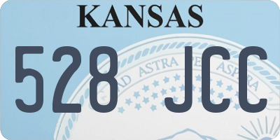 KS license plate 528JCC