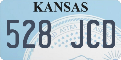 KS license plate 528JCD