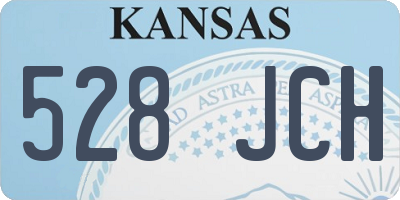 KS license plate 528JCH
