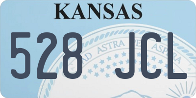 KS license plate 528JCL