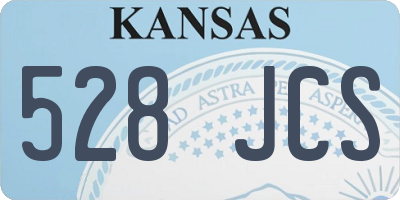 KS license plate 528JCS