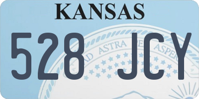 KS license plate 528JCY