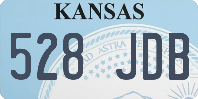 KS license plate 528JDB