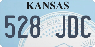 KS license plate 528JDC