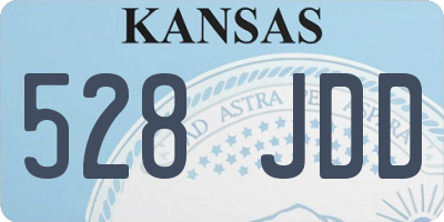 KS license plate 528JDD