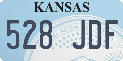 KS license plate 528JDF