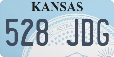 KS license plate 528JDG