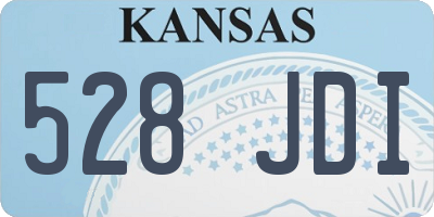 KS license plate 528JDI