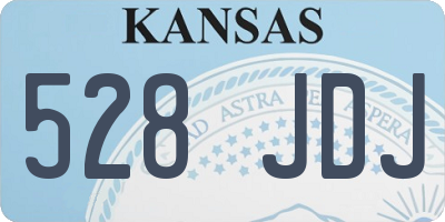 KS license plate 528JDJ