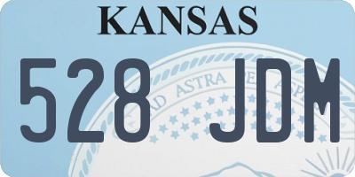KS license plate 528JDM