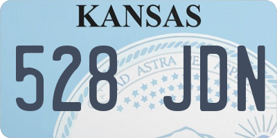 KS license plate 528JDN
