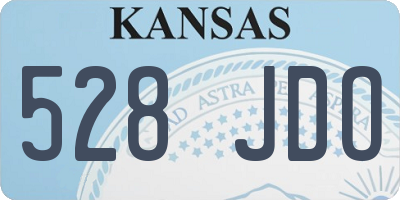 KS license plate 528JDO