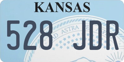 KS license plate 528JDR