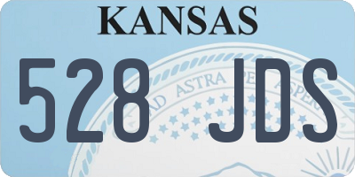 KS license plate 528JDS