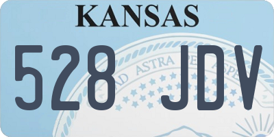 KS license plate 528JDV