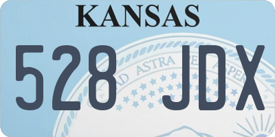 KS license plate 528JDX