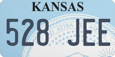 KS license plate 528JEE