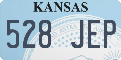 KS license plate 528JEP